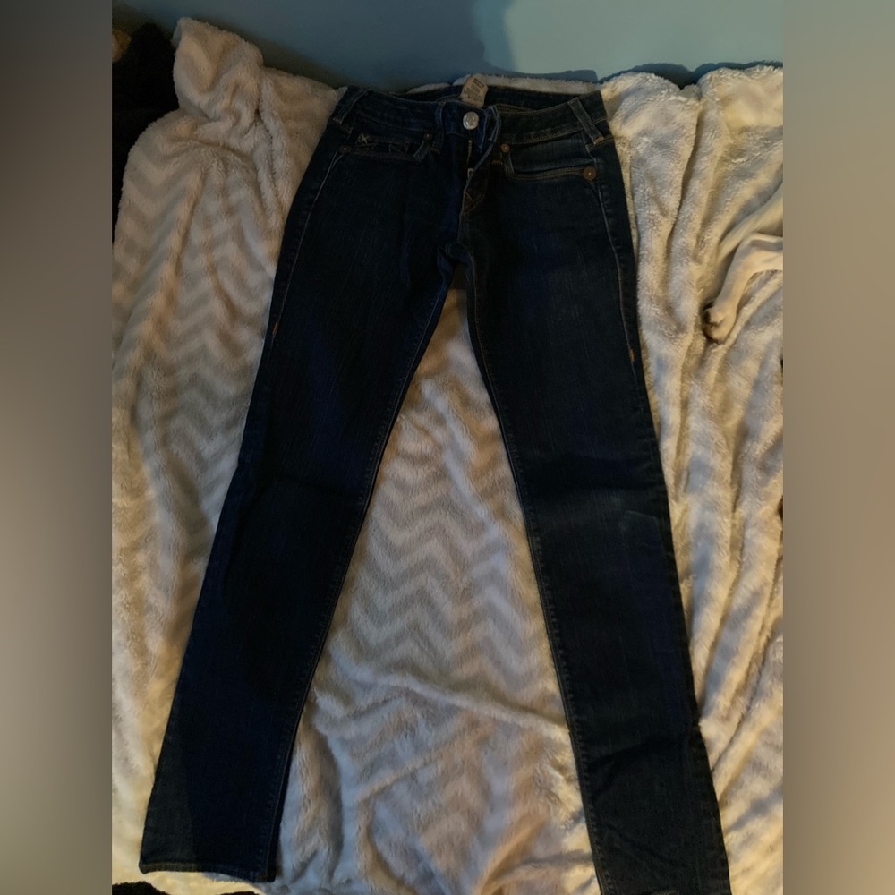 Brand is true religion jeans size 27 worn long a few times